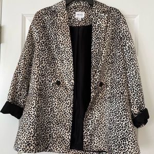 Cheetah Print Blazer